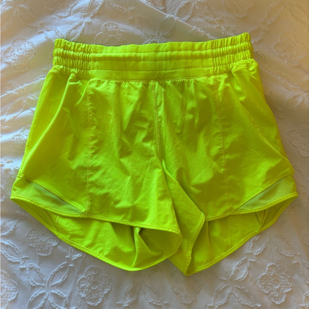 Lululemon Neon Yellow Women's Shorts